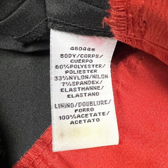 Jill Stuart Dress Black Red Colorblock Sleeveless Fit & Flare A-Line‎ Women's 4 - Picture 10 of 13